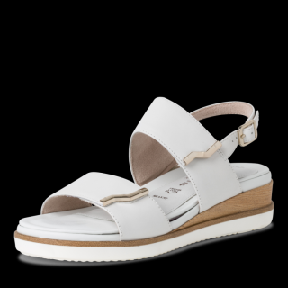 Tamaris 28297-28 dámské kožené sandály bílá Barva: Bílá, Velikost: 39