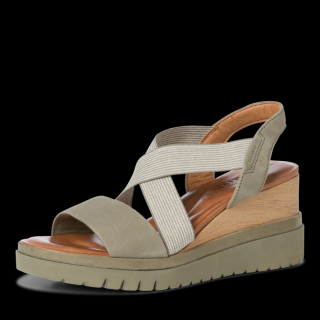 Tamaris 28312-28 dámské kožené sandály zelená Barva: Zelená, Velikost: 38