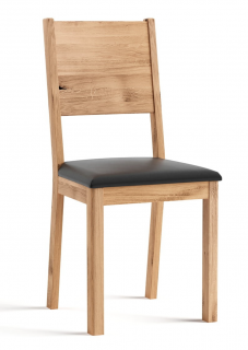 Dubová židle 01-CZ, masiv, černá