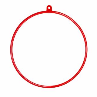 Aerial Hoop SINGLE - lakovaný (různé barvy) Červená, 1000 mm