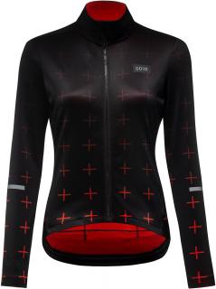 Bunda GORE Progress Thermo Jersey Womens Black/Fireball Velikost: M