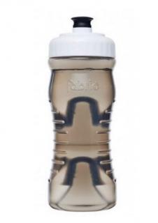 Fabric Water Bottle Barva: black transparent/white cap, Objem: 0,6l