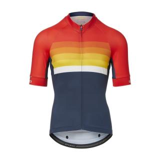 GIRO Chrono Expert Jersey bright red horizon Velikost: XL, Barva: Bright Red Horizon