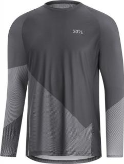 GORE C5 Trail long sleeve Velikost: L, Barva: Dark graphite grey/graphite gray