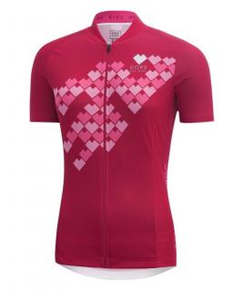 Gore Element Lady Digi Heart Jersey Jazzy Pink Velikost: M