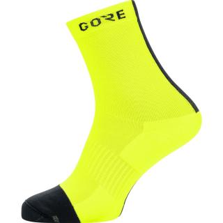 GORE M Mid Socks neon yellow/black Velikost: 41-43