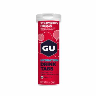 Gu Hydration Drink Tabs Příchutě: Strawberry Hibiscus