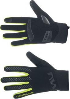 NORTHWAVE Active Gel Glove L black/yellow fluo Velikost: M