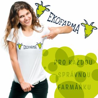 DÁMSKÉ TRIČKO EKOFARMA Barva: Citronová, Velikost: M