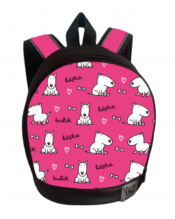 Batoh A LÁSKA - Backpack LOVE Barva: Růžová / Pink, Velikost: MIDI