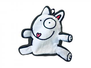 .Batoh ňuňu BULÍK - Backpack furry BULLIE Barva: Bílý bulík / White Bullie, Velikost: MAXI