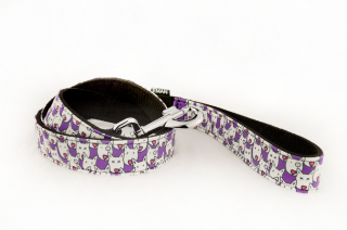 Vodítko klasické HLAVY - Classic Leash HEADS BARVA / COLOR: fialová / Violet