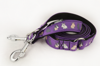 Vodítko přepínací BULÍCI - Switch Leash BULLIE's BARVA / COLOR: fialová / Violet