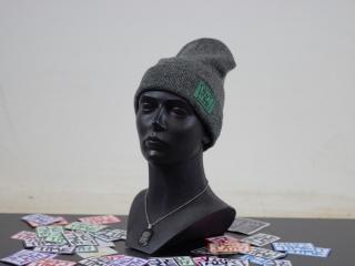 BEANIE FROM THE STREET Green/Black, uni, Grey