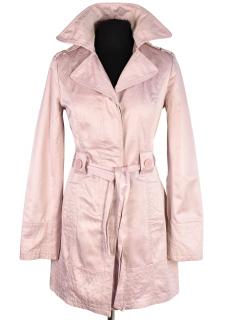 Bavlněný dámský růžový kabát s páskem Orsay 36