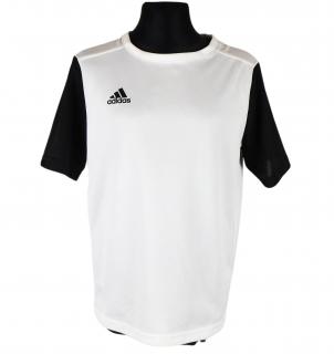 Chlapecké bílo-černé funkční triko Adidas 152