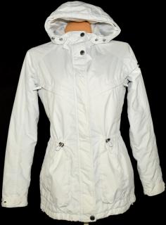 Dámská bílá bunda na zip s kapucí ALPINE PRO S