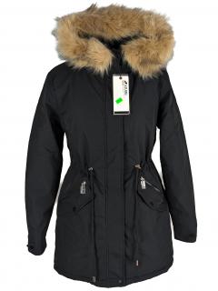Dámská černá parka s kapucí Nature L - s cedulkou