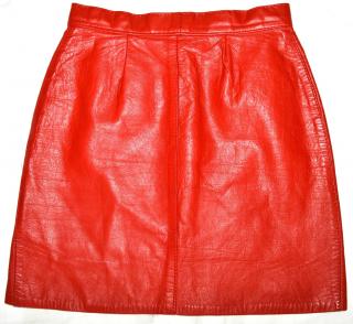 Dámská červená kožená sukně GAVIN BROWN UK 10