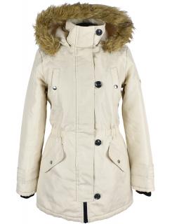 Dámská krémová parka s kapucí Vero Moda S