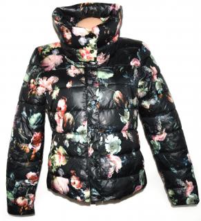 Dámská květovaná bunda na zip AMISU 36