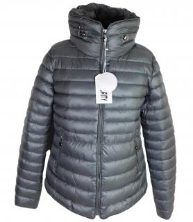 Dámská šedá prošívaná zimní bunda s cedulkou MINORITY  XL*