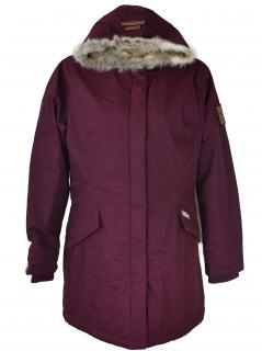 Dámská vínová zimní parka s kapucí NAVAHOO L/XL