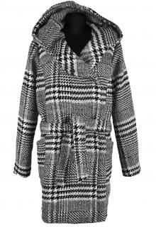 Dámský černobílý kabát s páskem Vero Moda XL