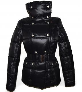 Dámský černý prošívaný zimní kabát s páskem Cherokee S, M, L, XL