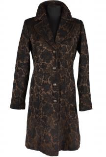 Dámský hnědý vzorovaný kabát Womens Concept 38