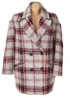 Dámský kostkovaný oversize kabát Bershka M