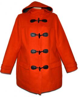 Dámský oranžový kabát s kapucí F&F XXXL