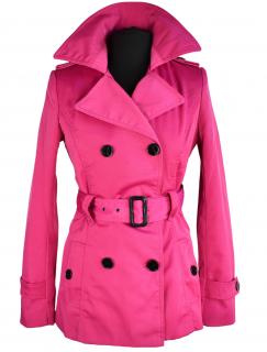 Dámský růžový kabát s páskem Osley 36