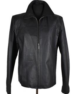 KOŽENÁ dámská černá bunda na zip Martinek XL