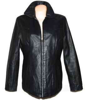 KOŽENÁ dámská černá měkká bunda na zip C&A 42