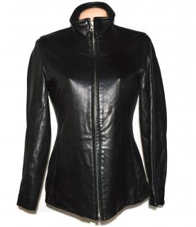 KOŽENÁ dámská černá měkká bunda na zip Marc New York M