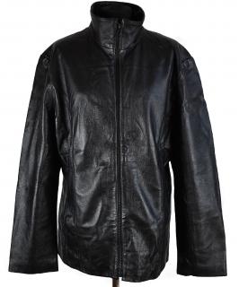 KOŽENÁ dámská černá měkká bunda na zip Wilsons Leather XXXL