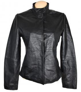 KOŽENÁ dámská černá měkká bunda Stefanel M