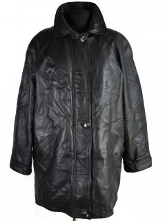 KOŽENÁ dámská černá zateplená bunda na zip Strnad & Červinka 46