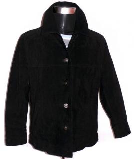 KOŽENÁ dámská černá zateplená bunda SKIN TONES XL