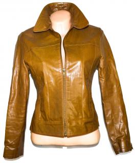 KOŽENÁ dámská hnědá bunda na zip NEW LOOK M