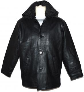 KOŽENÁ pánská černá bunda Gato Negro XL