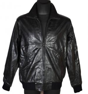 KOŽENÁ pánská černá bunda na zip Authentic Leathers XL