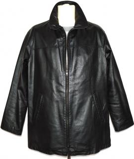 KOŽENÁ pánská černá bunda na zip CERO L