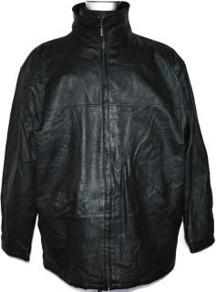 KOŽENÁ pánská černá bunda na zip TCM XL