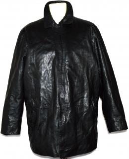 KOŽENÁ pánská černá bunda na zip VALI XL