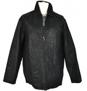 KOŽENÁ pánská černá bunda na zip Wilsons Leather XL