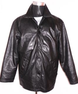 KOŽENÁ pánská černá bunda s odnimatelnou vložkou Ironsides M
