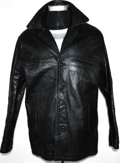 KOŽENÁ pánská černá bunda s odnimatelnou vložkou Wilsons Leather L