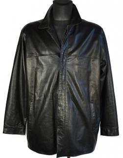 KOŽENÁ pánská černá měkká bunda Andrew Marc New York XL